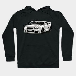 Nissan Skyline GTR R34 JDM Car Classic Hoodie